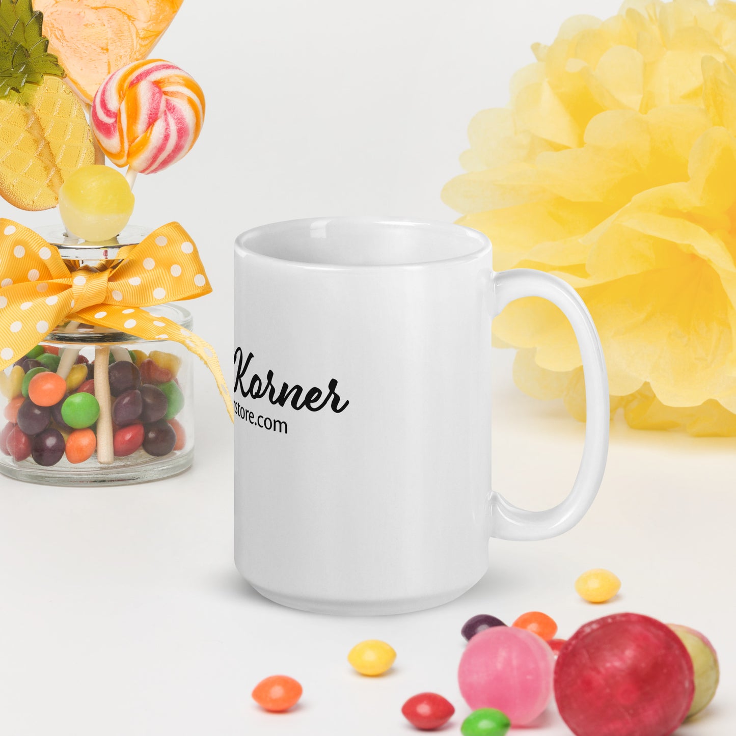 Kelsey's Korner White Glossy Mug