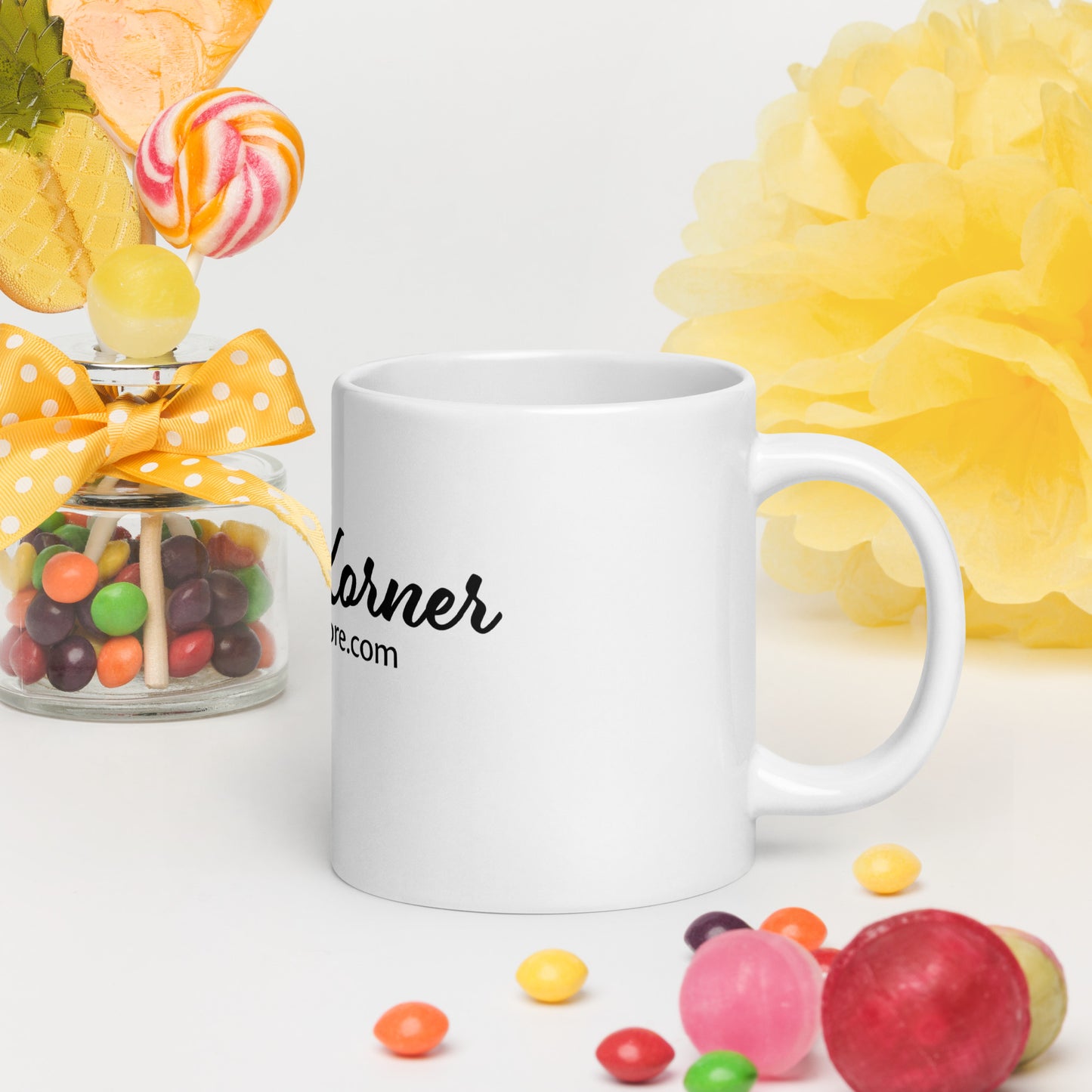 Kelsey's Korner White Glossy Mug