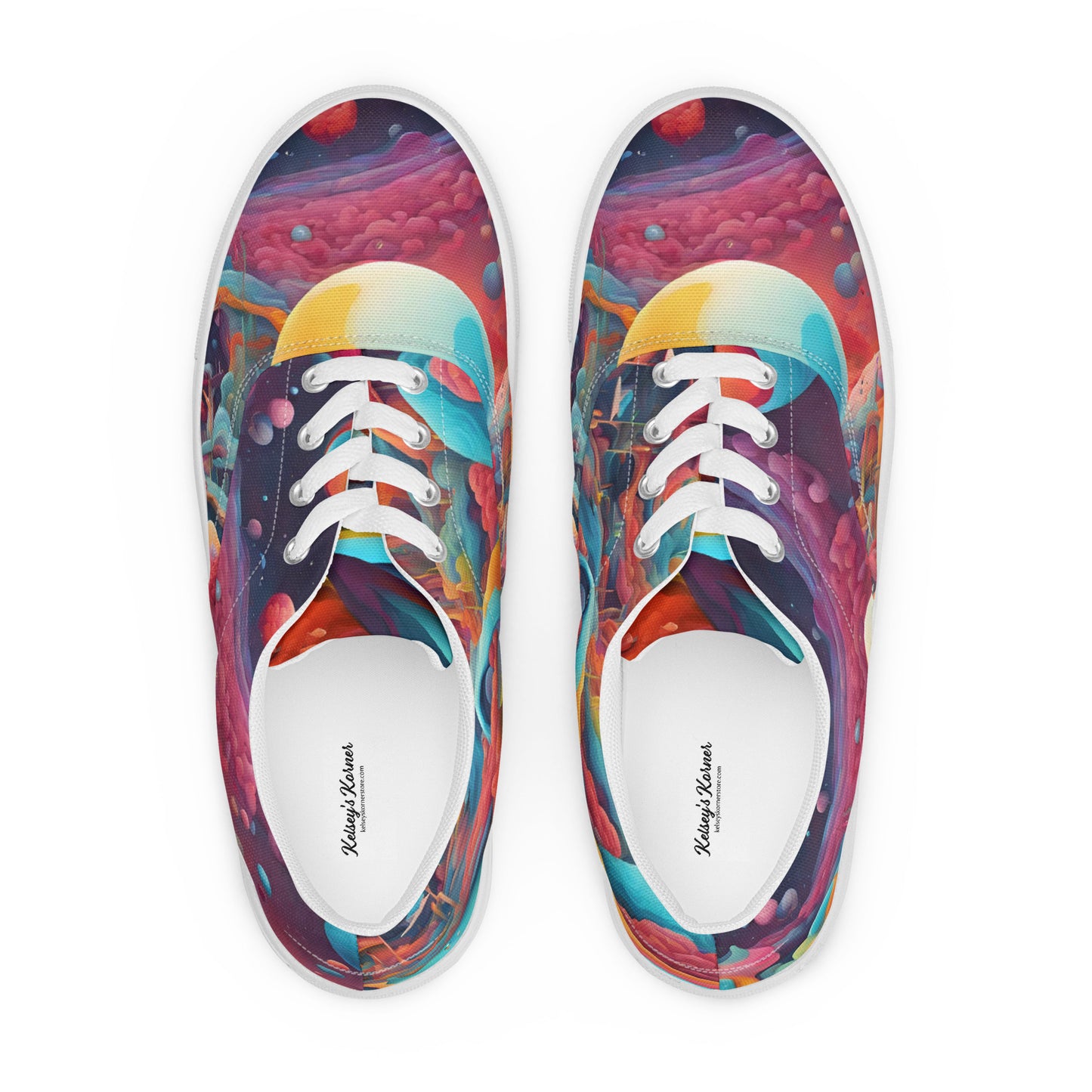 Fantasy Land Women’s lace-up canvas shoes Kelsey's Korner Designed