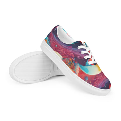 Fantasy Land Women’s lace-up canvas shoes Kelsey's Korner Designed