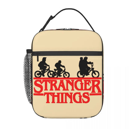 Stranger Things TV Show Insulated Lunch Bag for Women Portable The Upside Down World Cooler Thermal Bento Box Beach Camp Travel