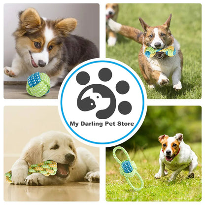 Pet Dog Toys for Large Small Dogs Toy Interactive Cotton Rope Mini Dog Toys Ball for Dogs Accessories Toothbrush Chew Puppy Toy