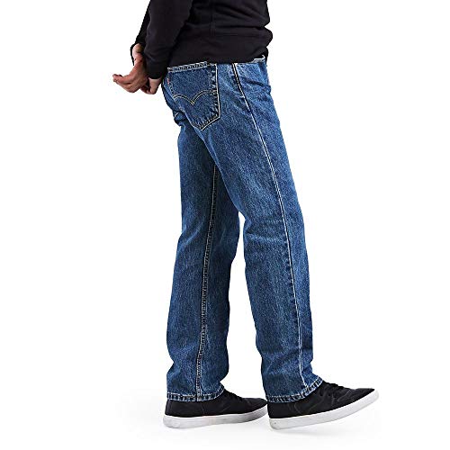 Levi's Men's 505 Regular Fit Jeans (Also Available in Big & Tall), Medium Stonewash, 34W x 32L