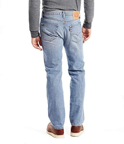 Levi's Men's 505 Regular Fit Jeans (Also Available in Big & Tall), Medium Stonewash, 34W x 32L