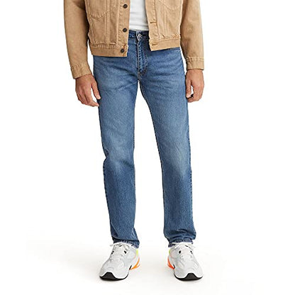 Levi's Men's 505 Regular Fit Jeans (Also Available in Big & Tall), Medium Stonewash, 34W x 32L