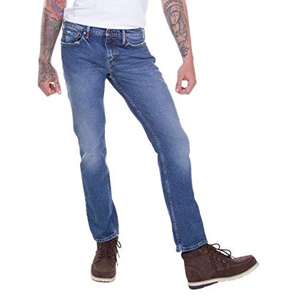 Levi's Men's 505 Regular Fit Jeans (Also Available in Big & Tall), Medium Stonewash, 34W x 32L