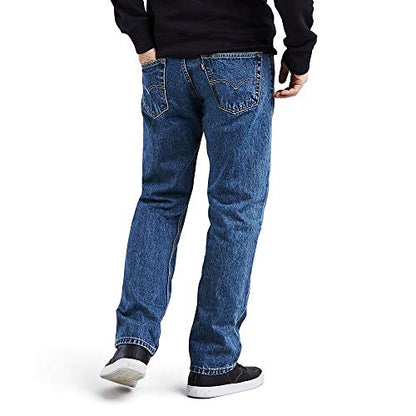 Levi's Men's 505 Regular Fit Jeans (Also Available in Big & Tall), Medium Stonewash, 34W x 32L