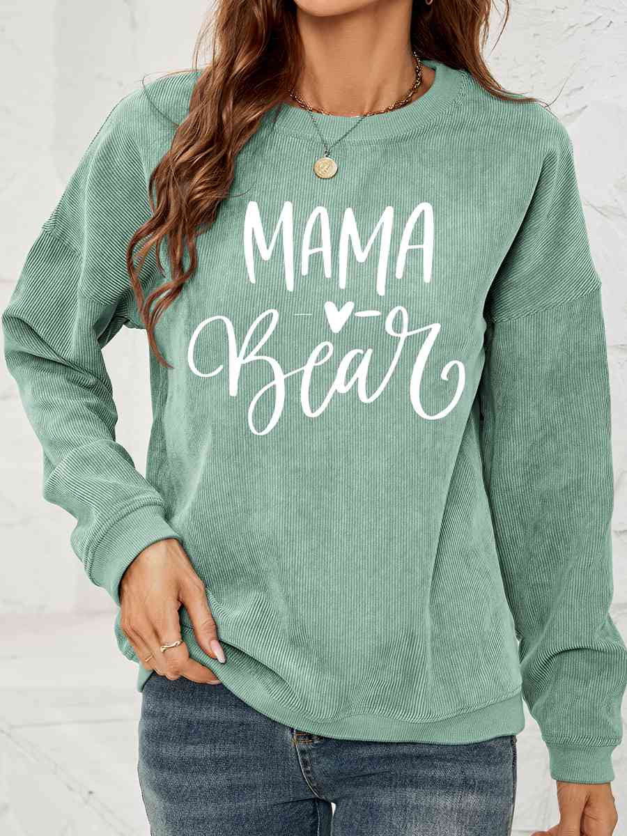 MAMA Graphic Round Neck Sweatshirt